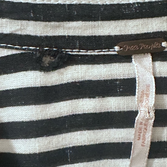 Free People Faded In The Morning Linen Blend Button Down Dress - Small Flaw* - Picture 6 of 12